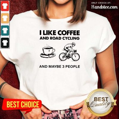 Victimised I Like Coffee And Road Cycling And Maybe 3 People Ladies Tee - Design by Handstee.com