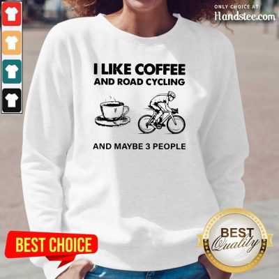 Victimised I Like Coffee And Road Cycling And Maybe 3 People Long-Sleeved - Design by Handstee.com