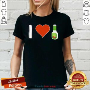 Amazing I Love 1 Vegetarian Ladies Tee - Design by Handstee.com