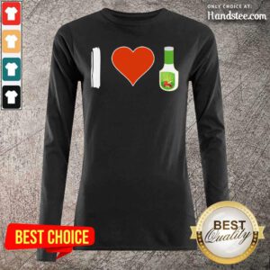 Amazing I Love 1 Vegetarian Long-Sleeved - Design by Handstee.com