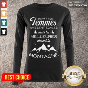 Amused Femmes Meilleures Montagne Long-Sleeved