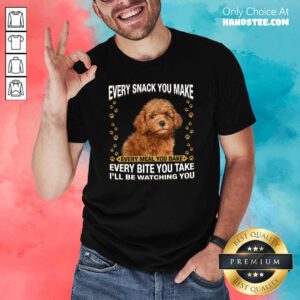 Amused Poodle 6 Every Snack You Make Shirt - Design by Handstee.com