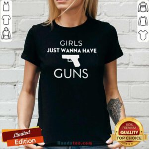 Awesome Girls Just 4 Girls Guns Ladies Tee - Design by Handstee.com