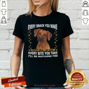 Awesome Rhodesian 12 Every Snack Ladies tee - Design by Handstee.com