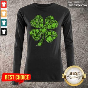 Beautiful Marvel Green Shamrock Long-Sleeved - Design by Handstee.com
