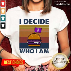 Confident 2 I Decide Who I Am Vintage Ladies Tee- Design By Handstee.com