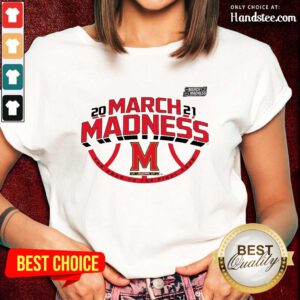 Confident Maryland 2021 March Madness Ladies Tee - Design By Handstee.com