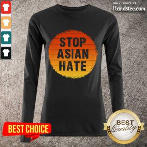 Confident Stop Asian Hate Vintage Long-Sleeved