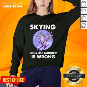 Confident Unicorn Skiing Sweater - Design By Handstee.com