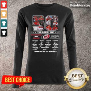 Cool 50 Years Of Carolina Hurricanes Long Sleeved - Design by Handstee.com