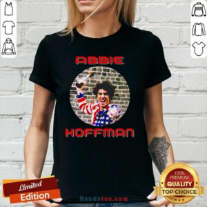 Cool 8 Abbie Hoffman In His Ladies Tee - Design by Handstee.com