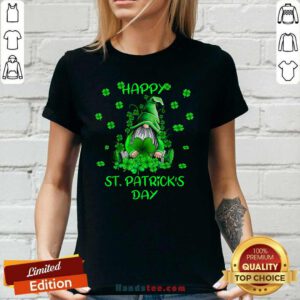Cute 1 Gnome Happy St Patricks Day Ladies Tee - Design by Handstee.com