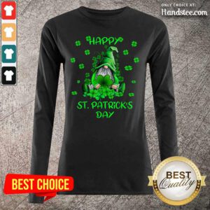 Cute 1 Gnome Happy St Patricks Day Long-Sleeved - Design by Handstee.com
