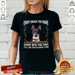 Cute 1 Rat Terrier Every Snack Ladies tee - Design by Handstee.com