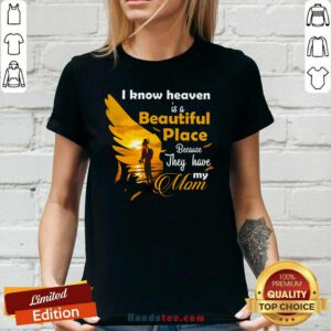 Cute 7 Heaven Is A Beautiful Mom Ladies Tee - Design by Handstee.com