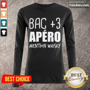 Delighted Bac 3 Apéro Mention Whisky Long-Sleeved