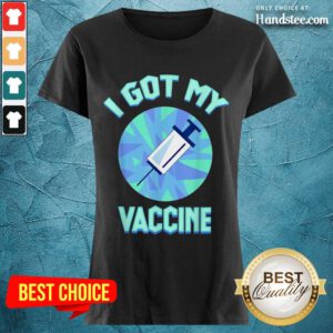 Delighted I Got My Vaccine Terrific Ladies Tee
