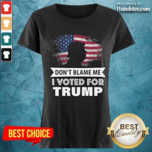 Delighted I Voted For Trump 8 Ladies Tee - Design By Handstee.com