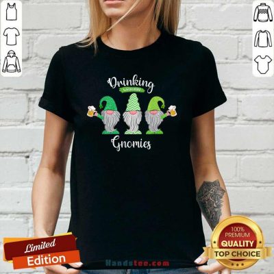 Drinking With My Gnomies Patricks Ladies Tee - Design by Handstee.com