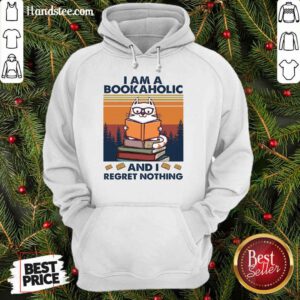 Ecstatic Cat I Am A Bookaholic Relaxed Hoodie