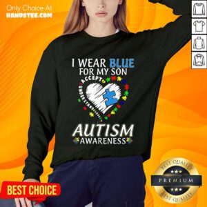 Ecstatic I Wear Blue For My Son Sweater