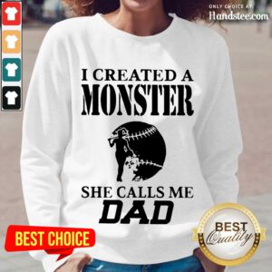 Excited 2 I Created A Monster Dad Super Long-Sleeved- Design By Handstee.com