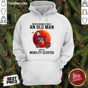 Excited Old Man A Mobility Scooter 1 Hoodie - Design By Handstee.com