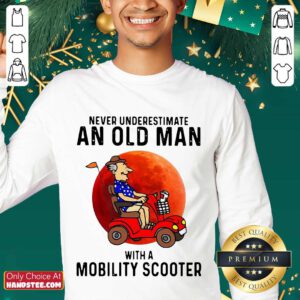 Excited Old Man A Mobility Scooter 1 Sweater - Design By Handstee.com