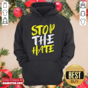 Excited Stop The Hate Asian Comfortable Hoodie
