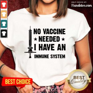 Excited Vaccine Needed Immune System Ladies Tee