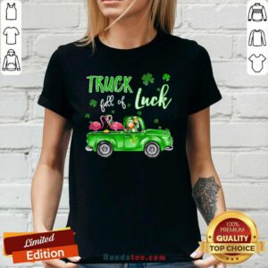Flamingos Truck Patricks Day Beer Ladies Tee - Design by Handstee.com