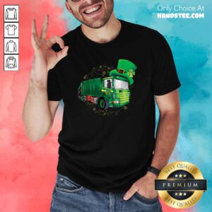 Garbage Truck Patricks Day Shirt - Design by Handstee.com