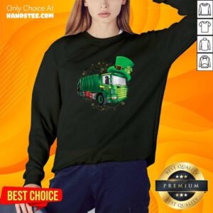 Garbage Truck Patricks Day Sweater - Design by Handstee.com