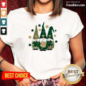 Gnomes 7 Happy St Patricks Day Ladies Tee - Design by Handstee.com