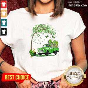 Gnomes Shamrock Patricks Day Ladies Tee - Design by Handstee.com