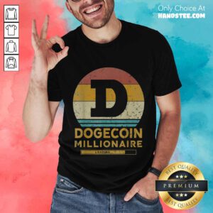 Great 1 Dogecoin Millionaire Vintage Shirt - Design By Handstee.com