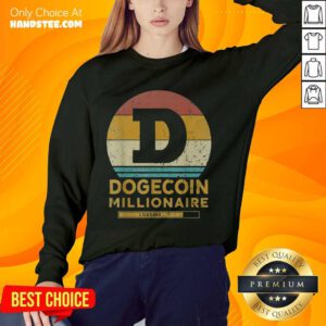Great 1 Dogecoin Millionaire Vintage Sweater - Design By Handstee.com