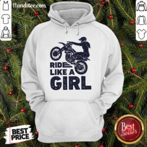 Great 1 Motocross Ride Like A Girl Hoodie - Design By Handstee.com