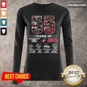 Great 55 Years Of Arizona Coyotes Long-Sleeved - Design By Handstee.com