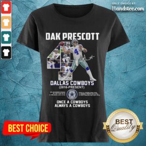 Great Dak Prescott Dallas Cowboys 2016 Ladies Tee - Design By Handstee.com