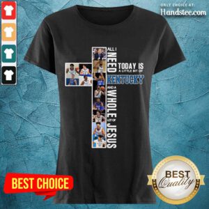 Great Need Today Is Kentucky And Jesus Ladies Tee - Design By Handstee.com