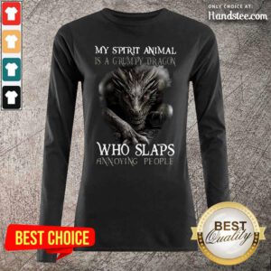 Great Spirit Grumpy Dragon 3 Long Sleeved - Design by Handstee.com