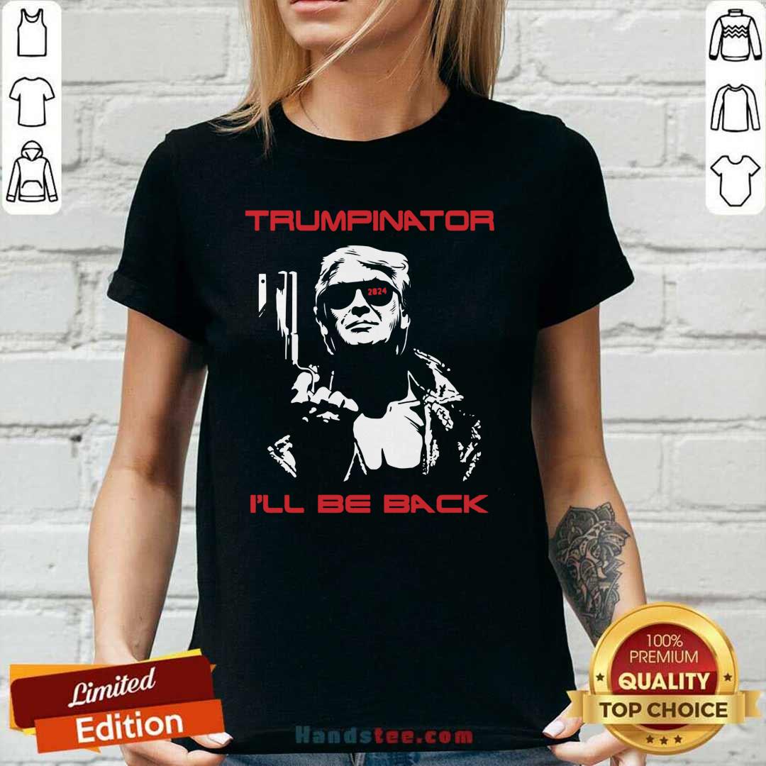 Great Trumpinator Be Back 2024 Ladies tee - Design by Handstee.com Great Trumpinator Be Back 2024 Ladies tee - Design by Handstee.com