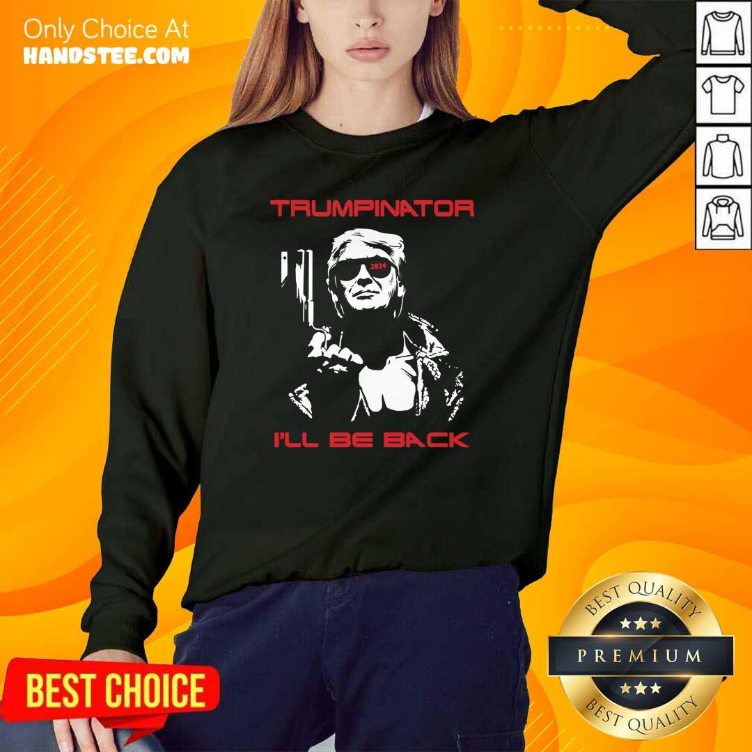 Great Trumpinator Be Back 2024 Sweater - Design by Handstee.com Great Trumpinator Be Back 2024 Sweater - Design by Handstee.com