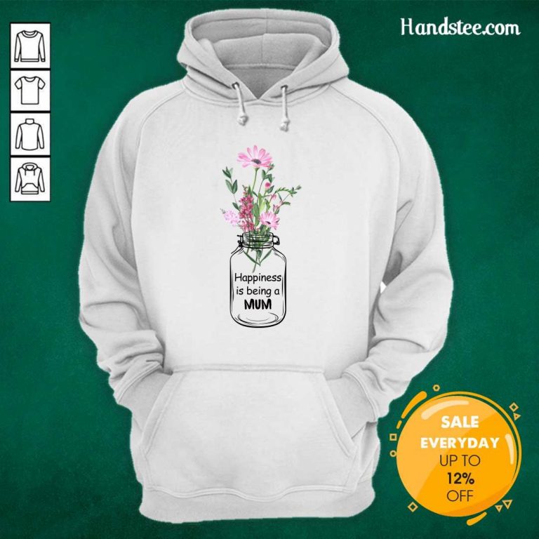 Happiness Is Being A Mum Hoodie - Design by Handstee.com
