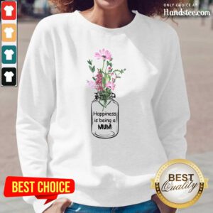 Happiness Is Being A Mum Long Sleeved - Design by Handstee.com