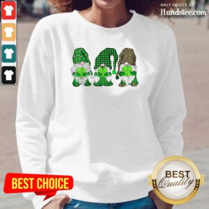 Happy St Patricks Day Three Gnomes Long-Sleeved - Design by Handstee.com