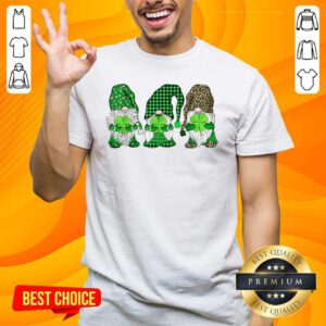 Happy St Patricks Day Three Gnomes Shirt - Design by Handstee.com