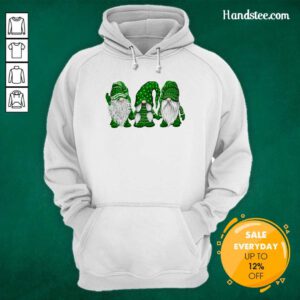 Happy Three Gnomes St Patricks Hoodie - Design by Handstee.com