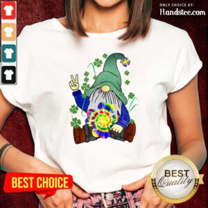Hippie Gnome Happy Patricks Ladies Tee - Design by Handstee.com